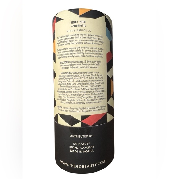 Go Beauty MODERN MIRACLE - EGF/hGF + Active Probiotic, Night Serum 1.0 Fl. Oz - Picture 11 of 13